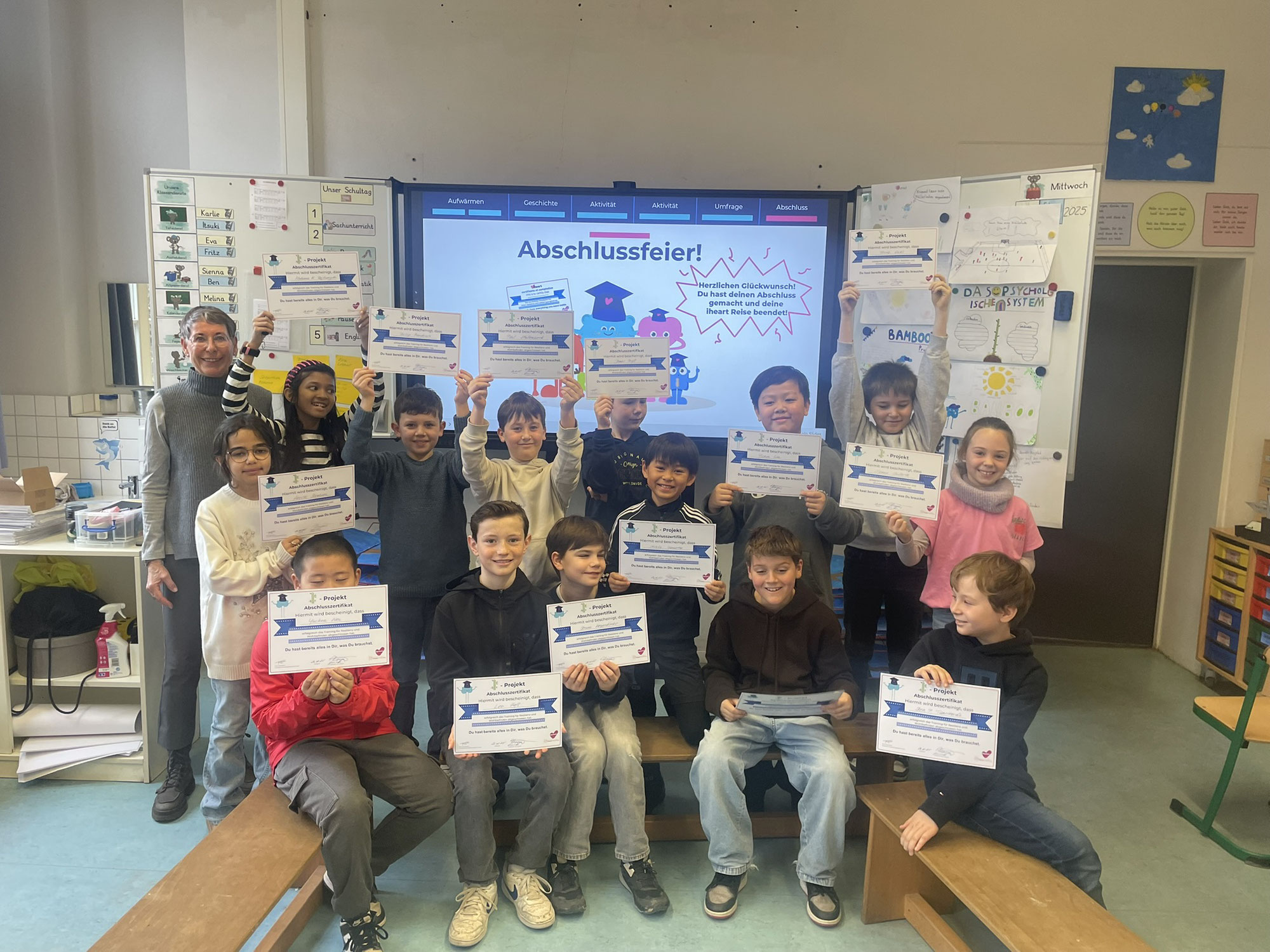 Resilienztraining "Bamboo-Projekt" der Klassen 4a-c an der KGS Niederkassel