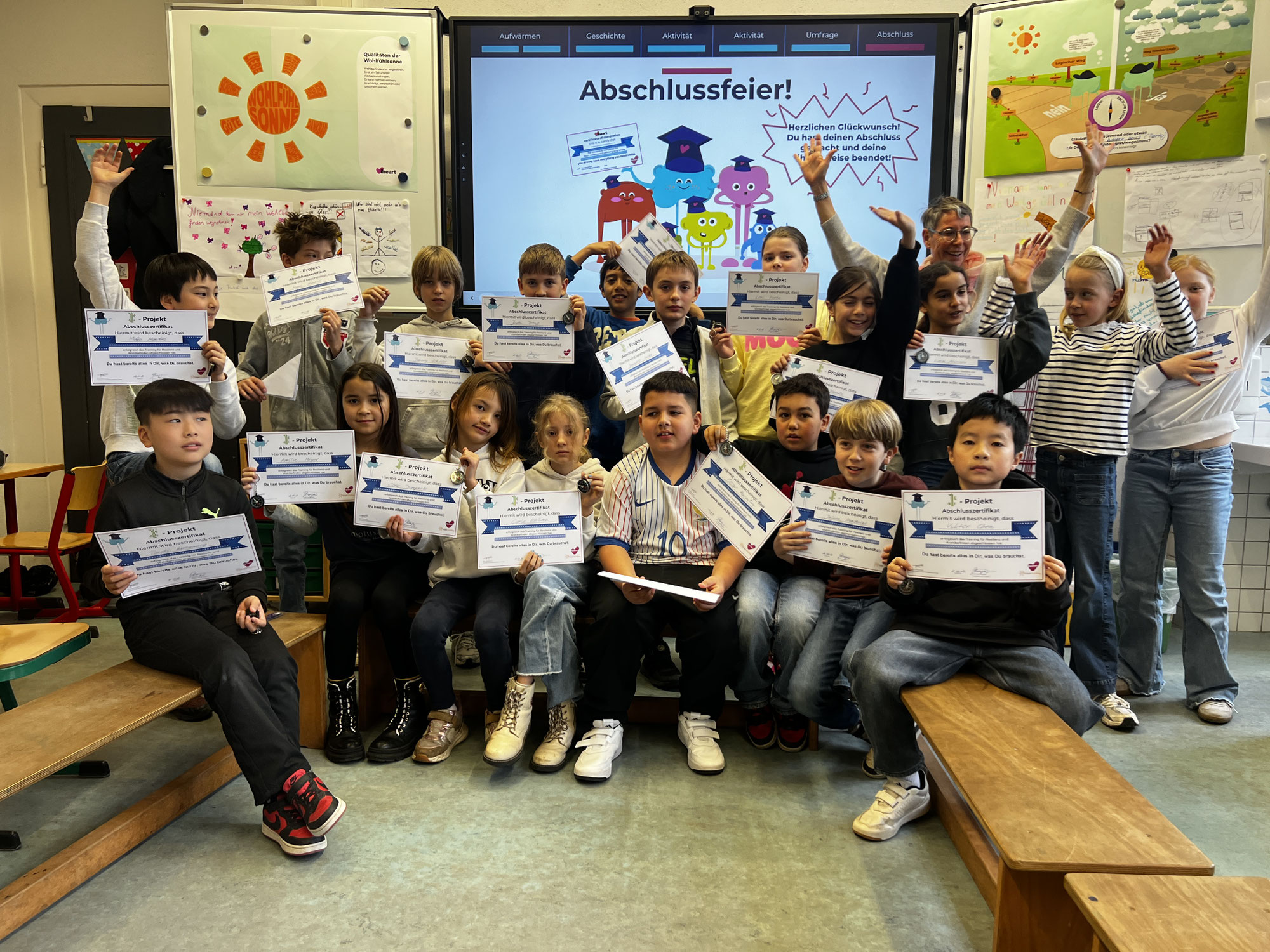Resilienztraining "Bamboo-Projekt" in der 4a an der KGS Niederkasel