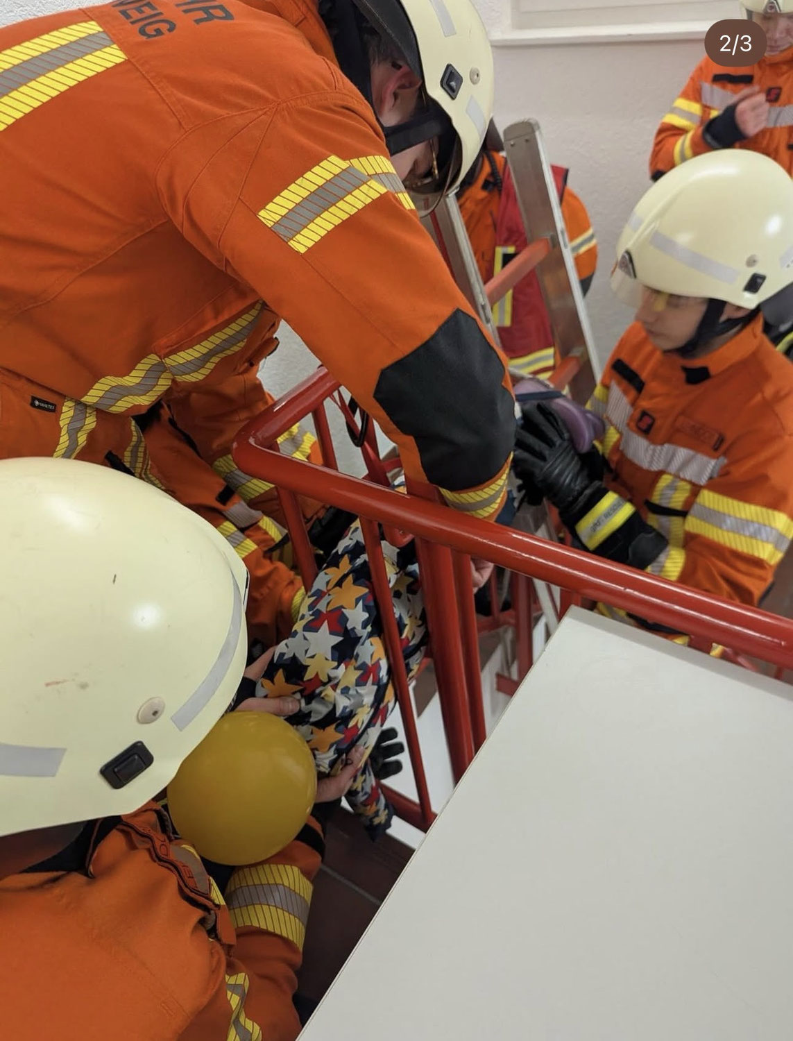 Übungsdienst: Staffel im Hilfeleistungseinsatz