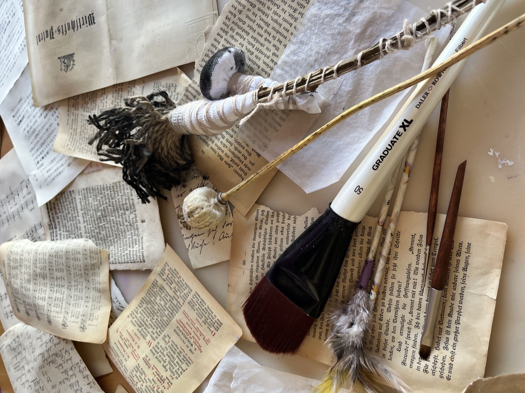 "Markmaking" - Collagepapiere vorbereiten