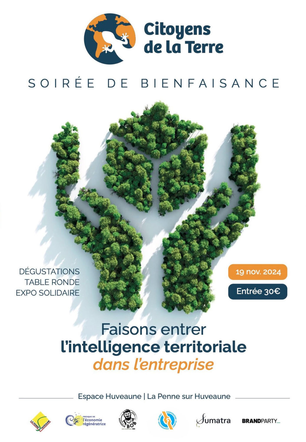 Soirée de bienfaisance Citoyens de la Terre le 19 novembre 2024