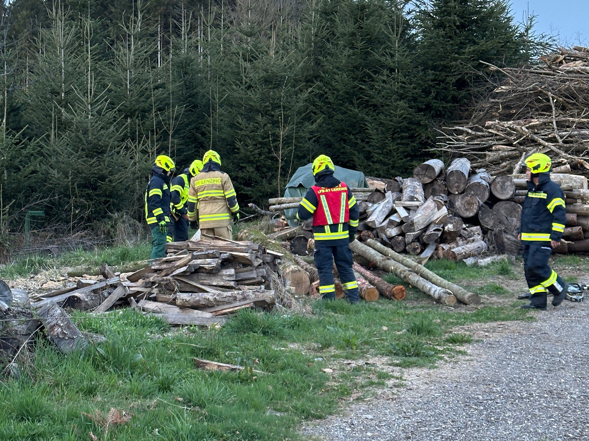 Übung - Rettungstechniken bei Forstunfall