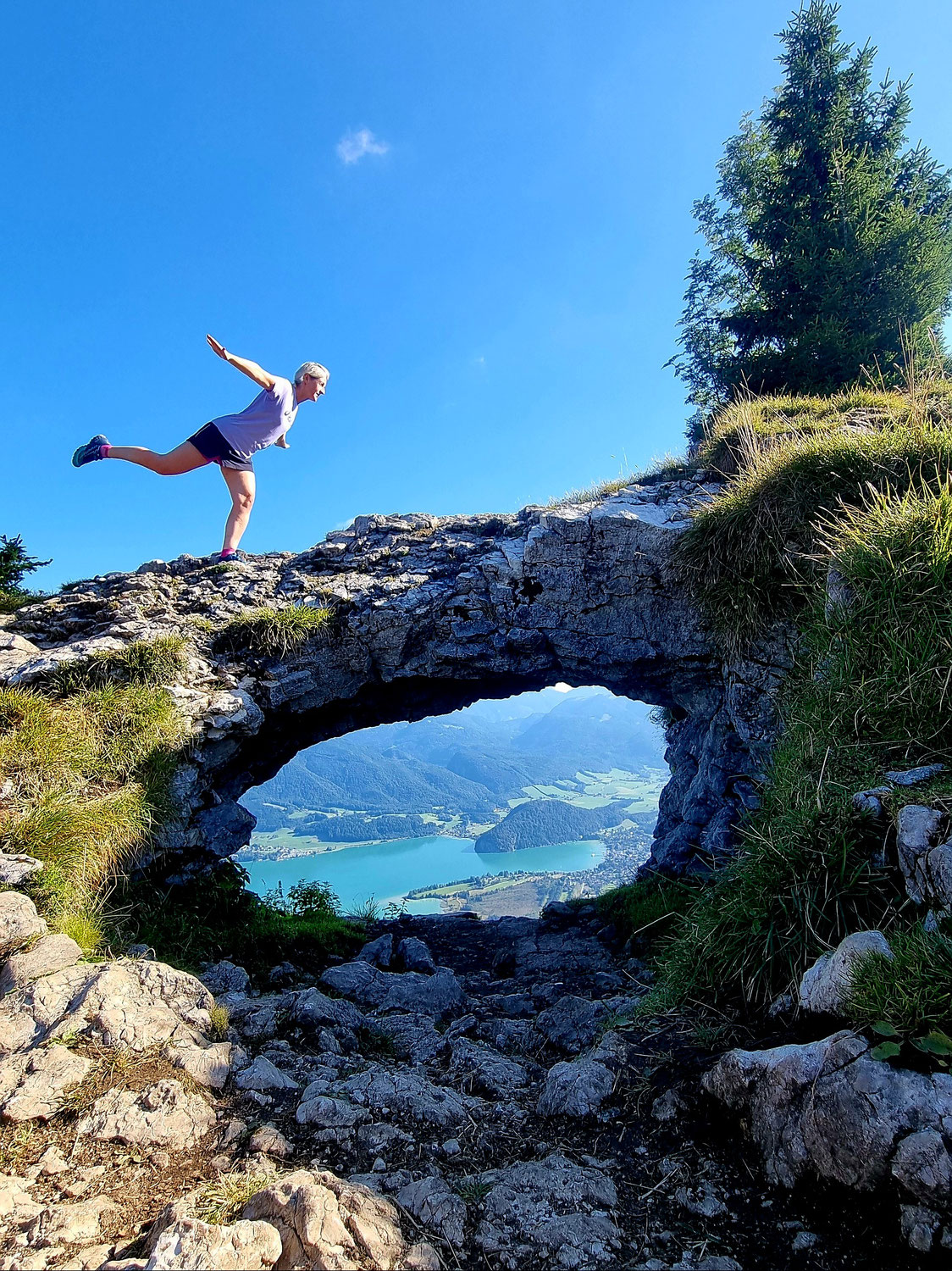 Ö Tour 220 Wanderung am Wolfgangsee - Bleckwand mit "Ofenloch"