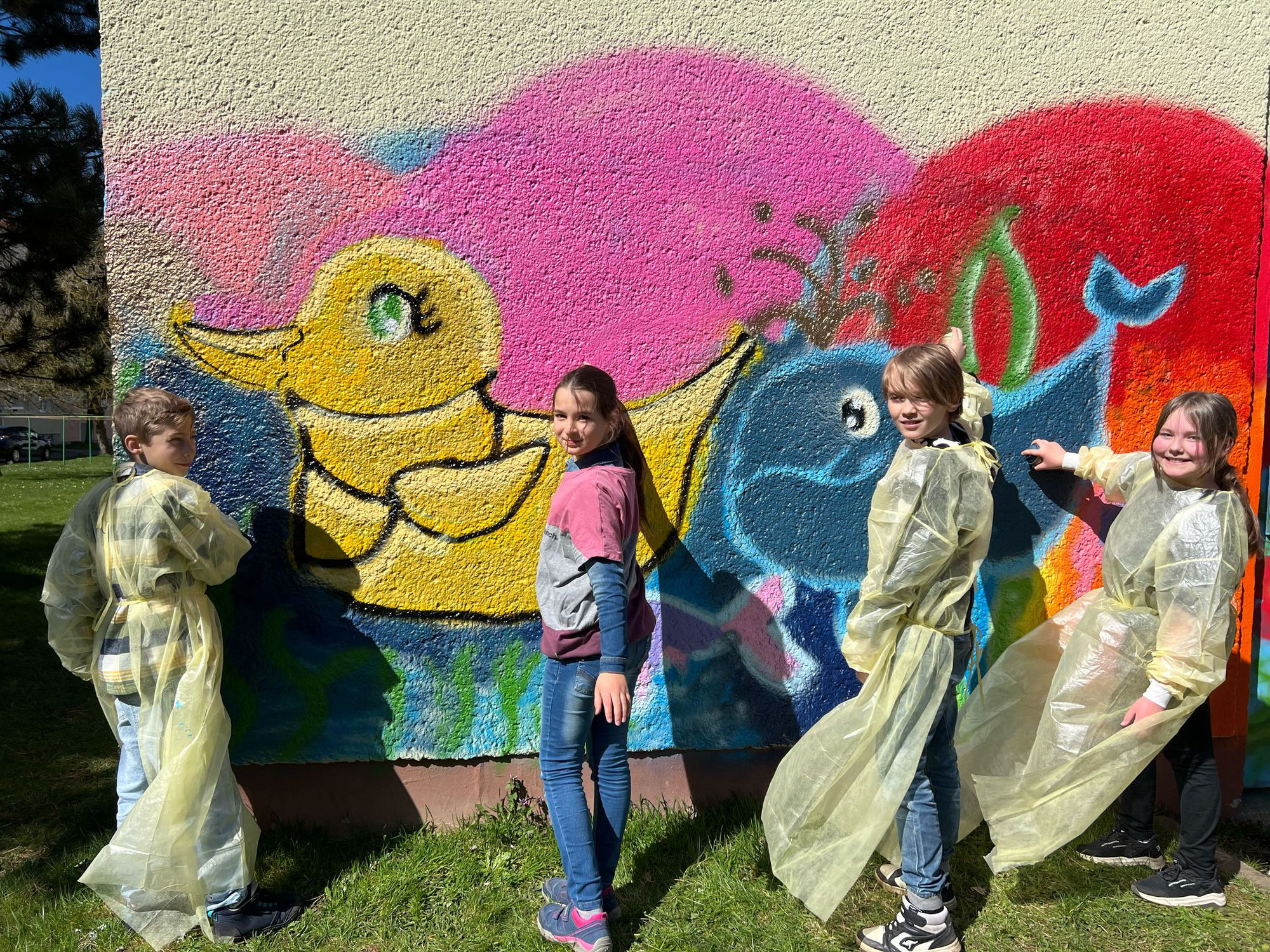 Graffiti-Projekt am Trafohäuschen in Limbach-Oberfrohna