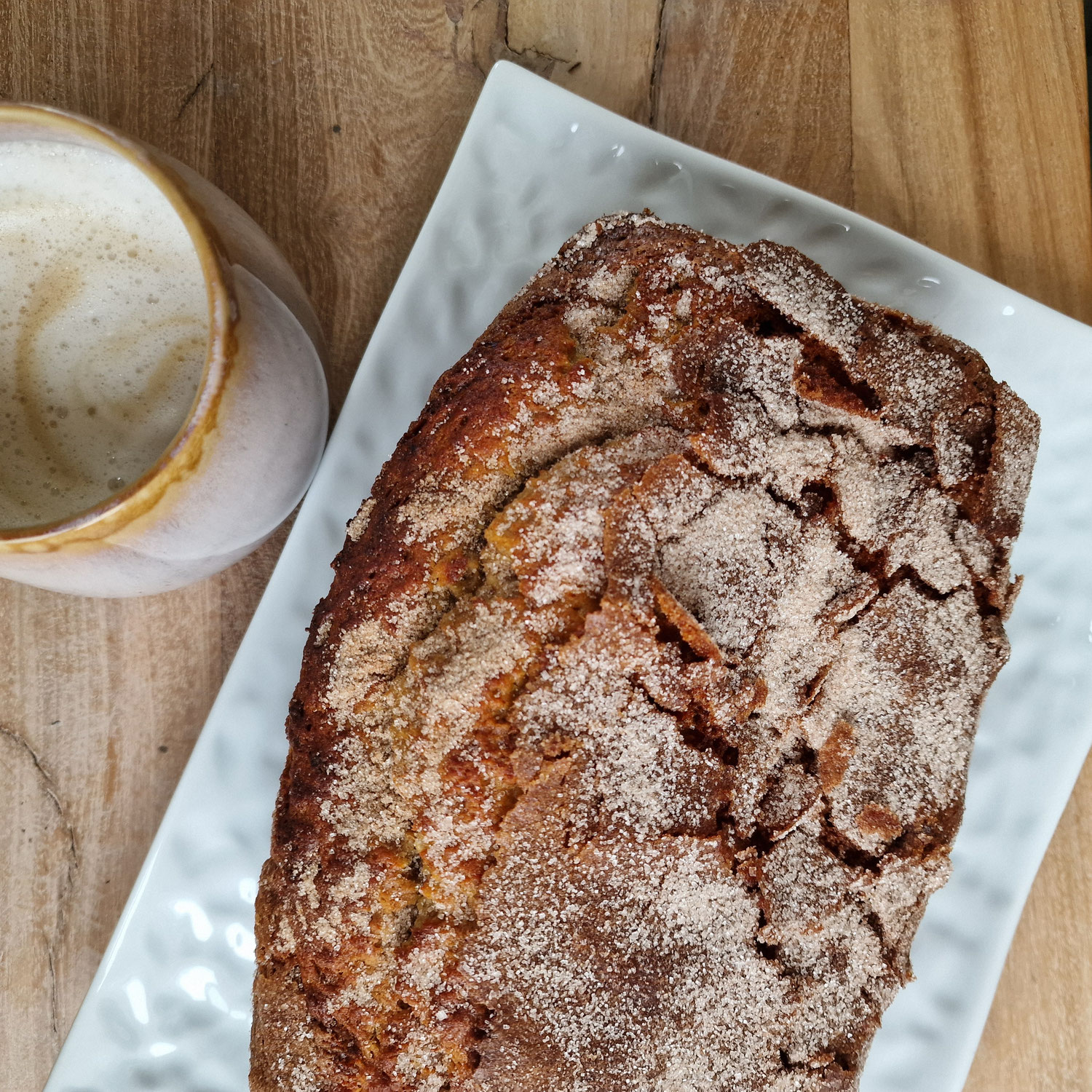Bananenbrood met kaneelcrumble