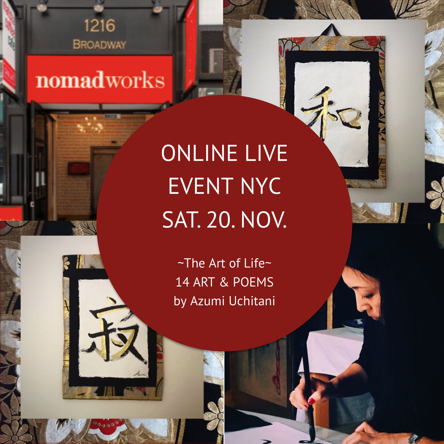 Online Event | The Art of Life, 14 Art & Poems by Azumi