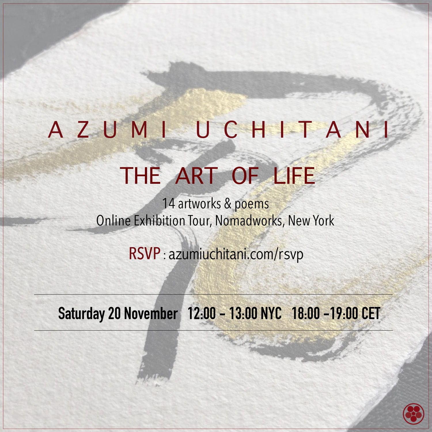 My first official Art Exhibition in New York ~ Sat 20 Nov~