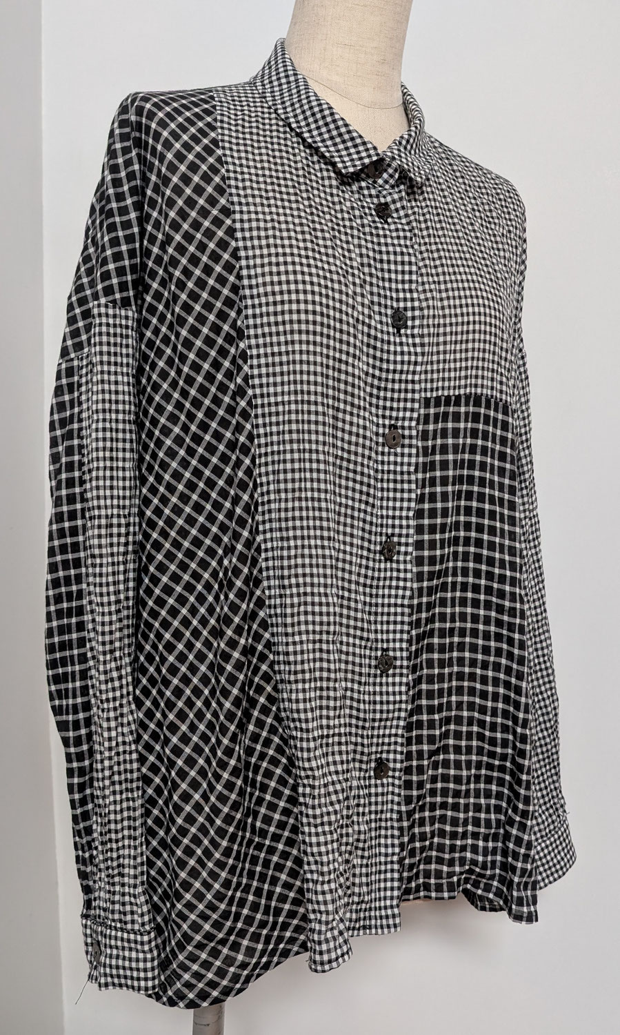 Various checkered blouses