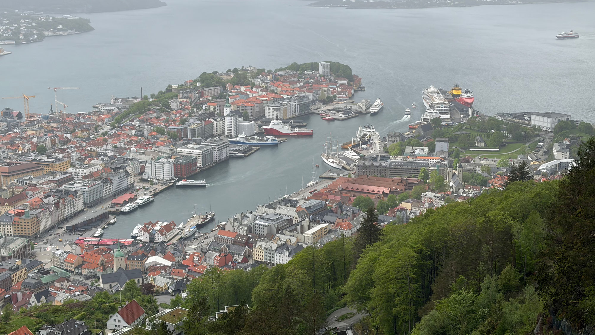 Tag 18: Bergen, Bryggen + Fløyen