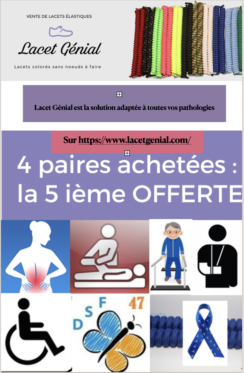 4 Paires achetées la 5 ème OFFERTE