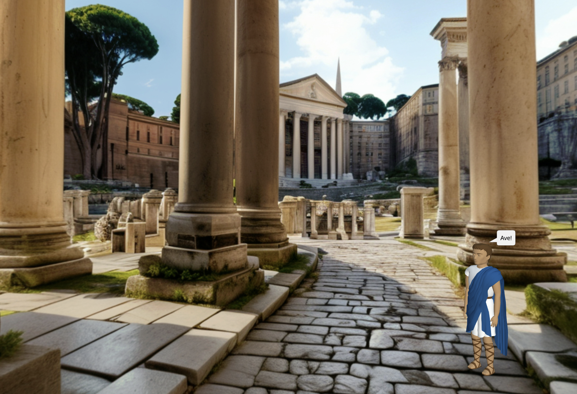 Latino in azione: gli studenti costruiscono un quartiere Romano su DelightexEDU