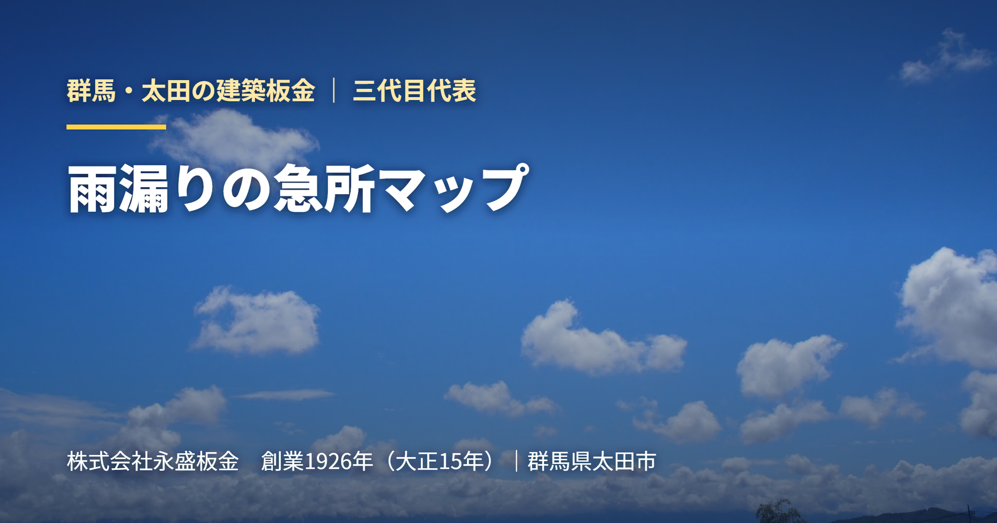 【三代目の視座】雨漏りの急所マップ。天井のシミは氷山の一角です