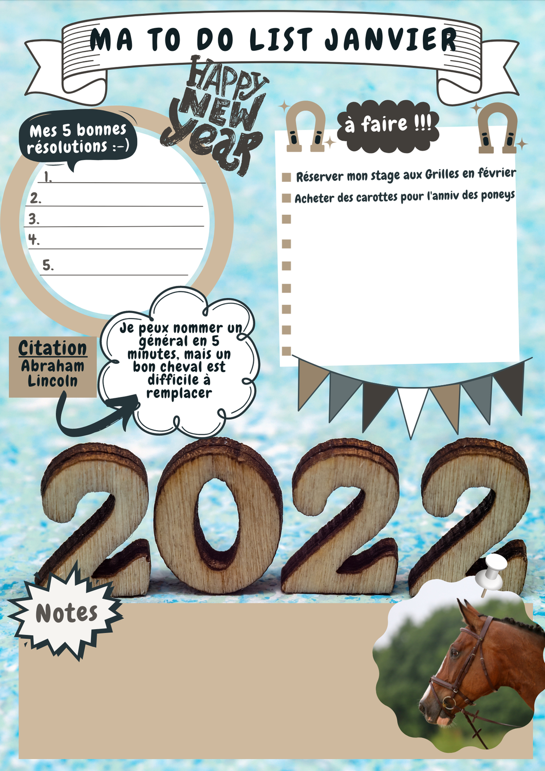 Ma to do List de Janvier