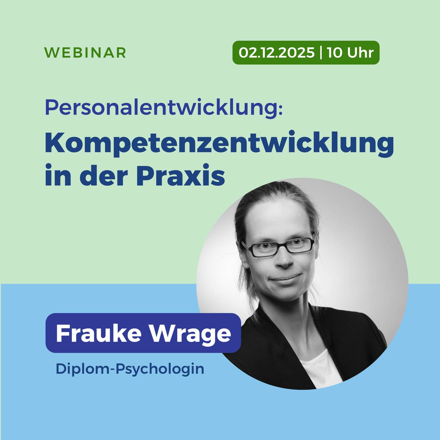 Einladung zum Webinar: „Kompetenzentwicklung in der Praxis“