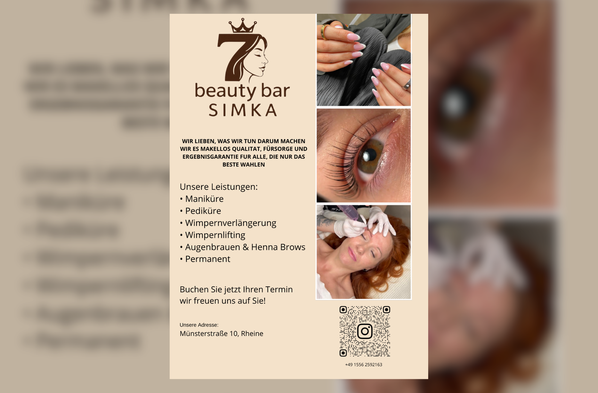 [Anzeige] Beauty Bar Simka – Ihr Beauty-Salon im Zentrum von Rheine
