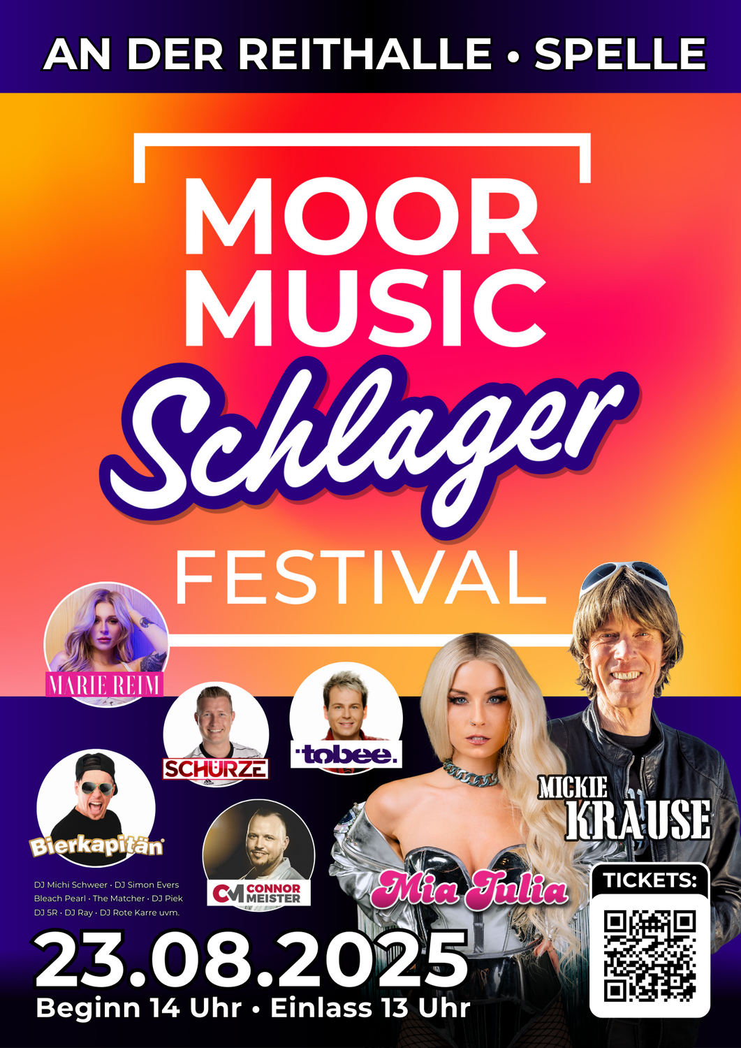 Moor Music Schlager Festival 2025 – Das Mega-Event in Spelle!