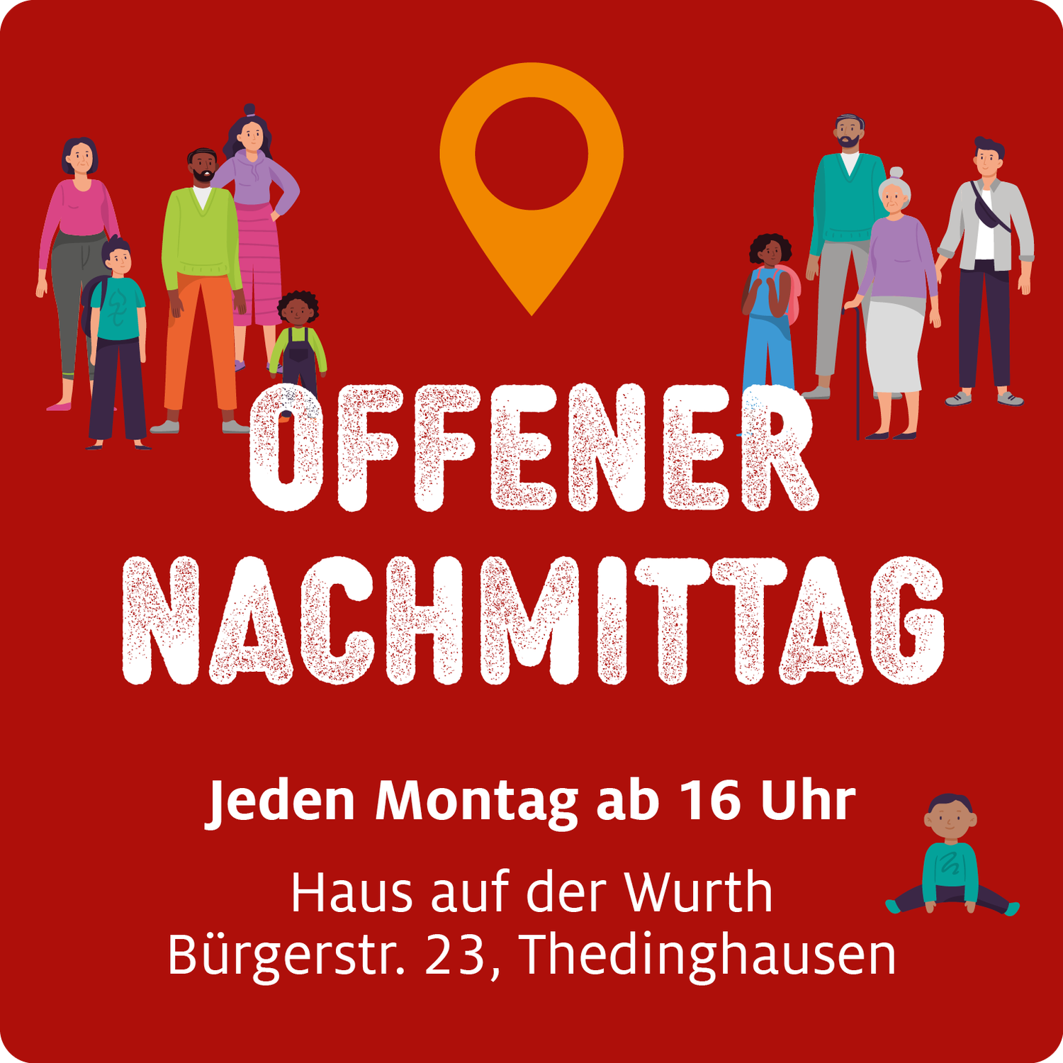 Offener Nachmittag: Montags ab 16 Uhr!