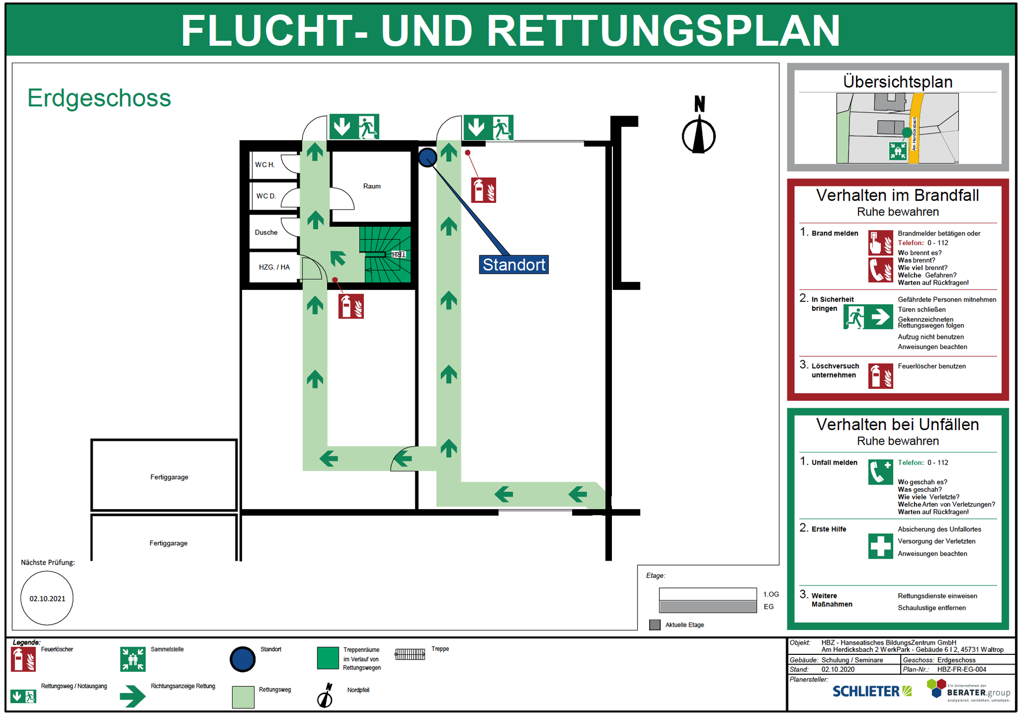 AKTION !!!  Flucht- und Rettungspläne nach DIN ISO 23601