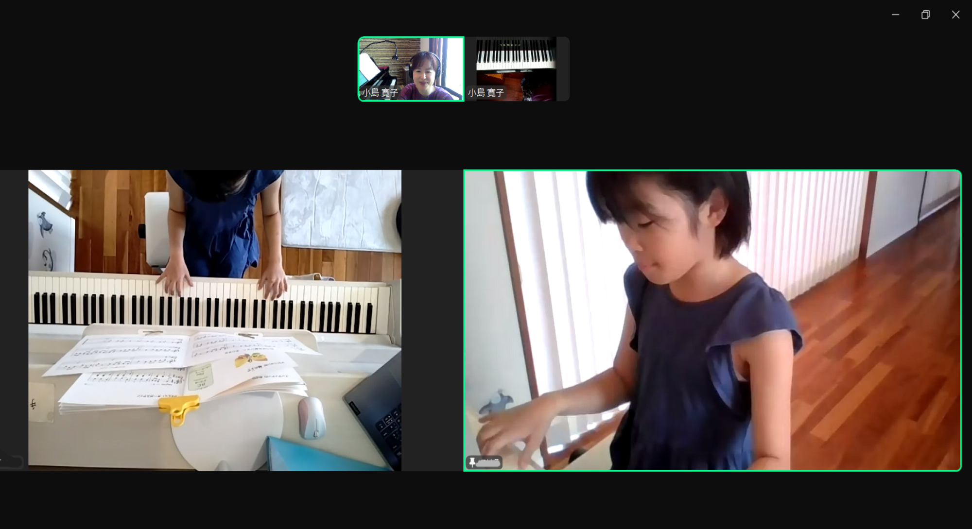 大好きな曲でレッスンしています！