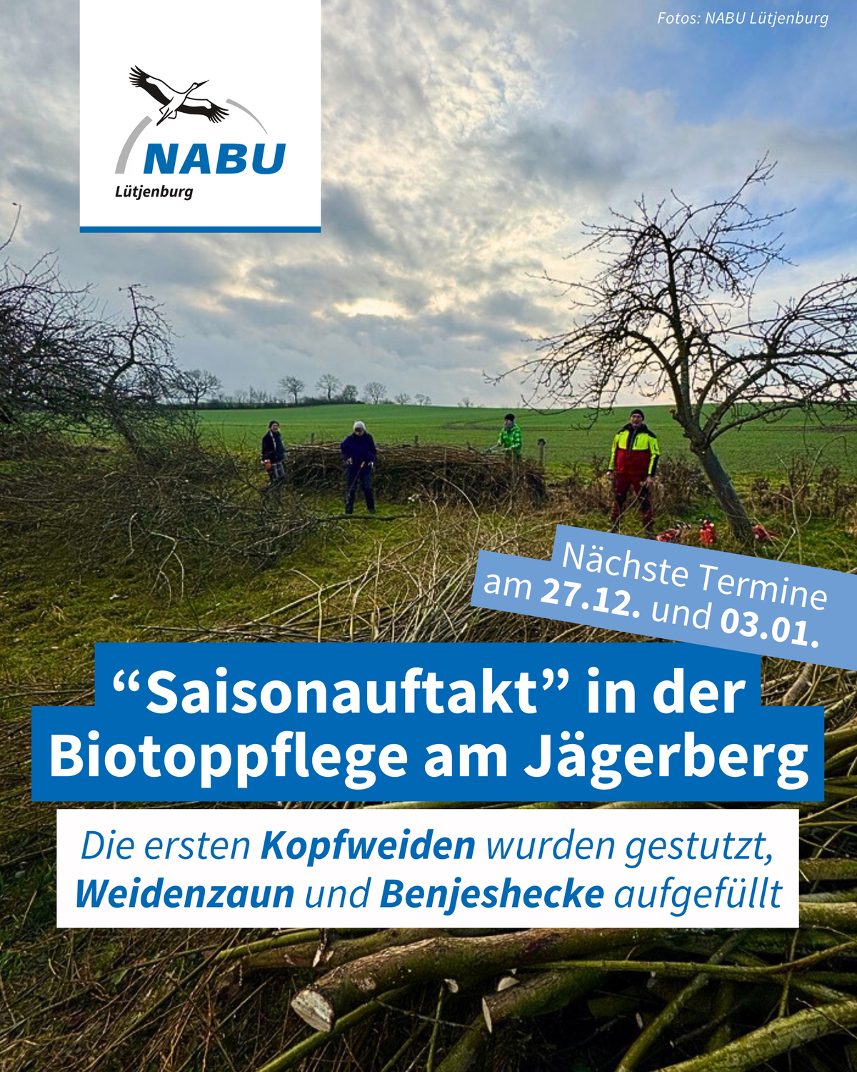 Saisonauftakt in der Gewässerpflege