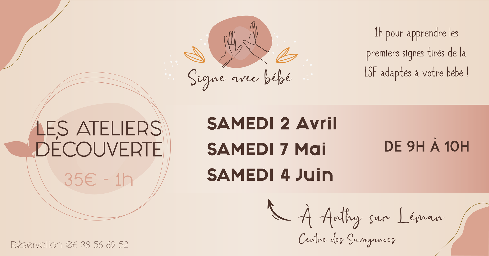 Ateliers "Signe avec bébé" - Printemps 2022