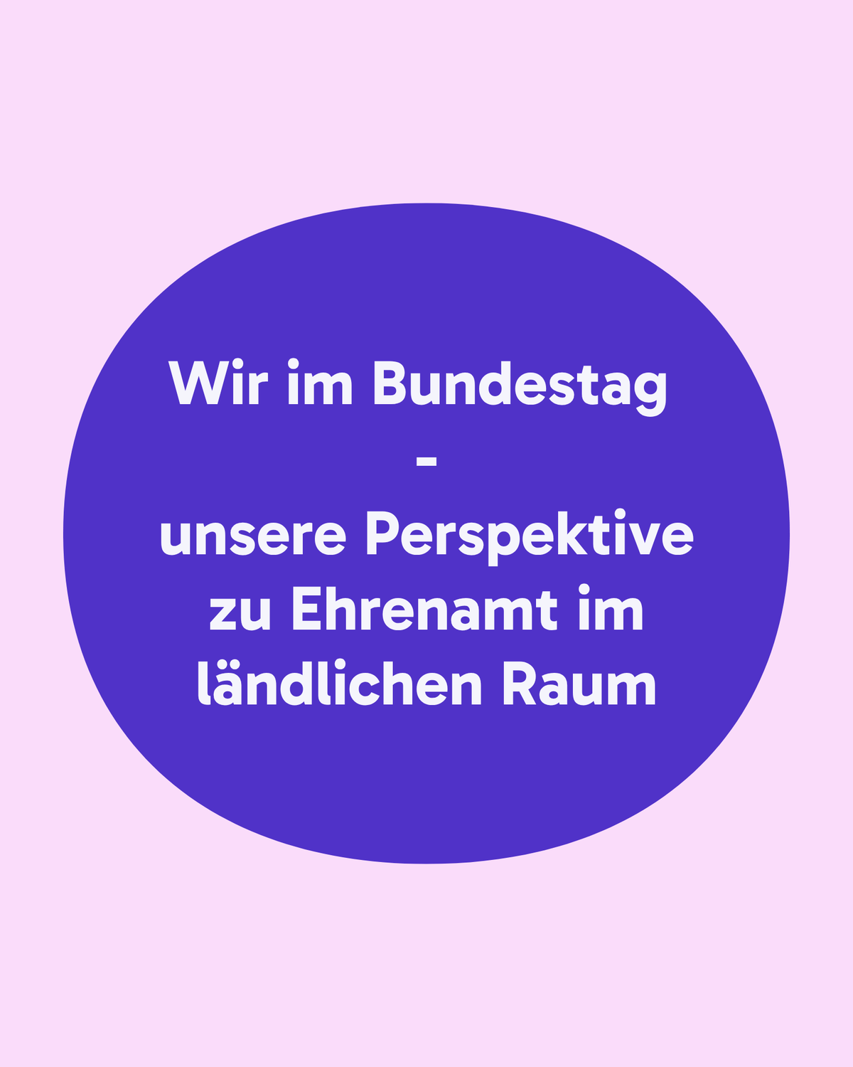 Ehrenamt im ländlichen Raum ist Thema im Bundestag