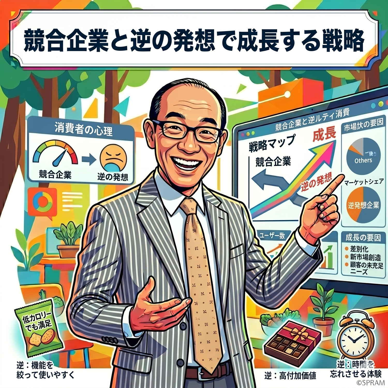 競合企業と逆の発想で成長する戦略
