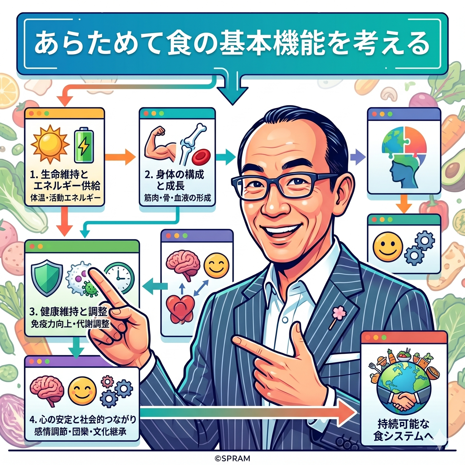 あらためて食の基本機能を考える