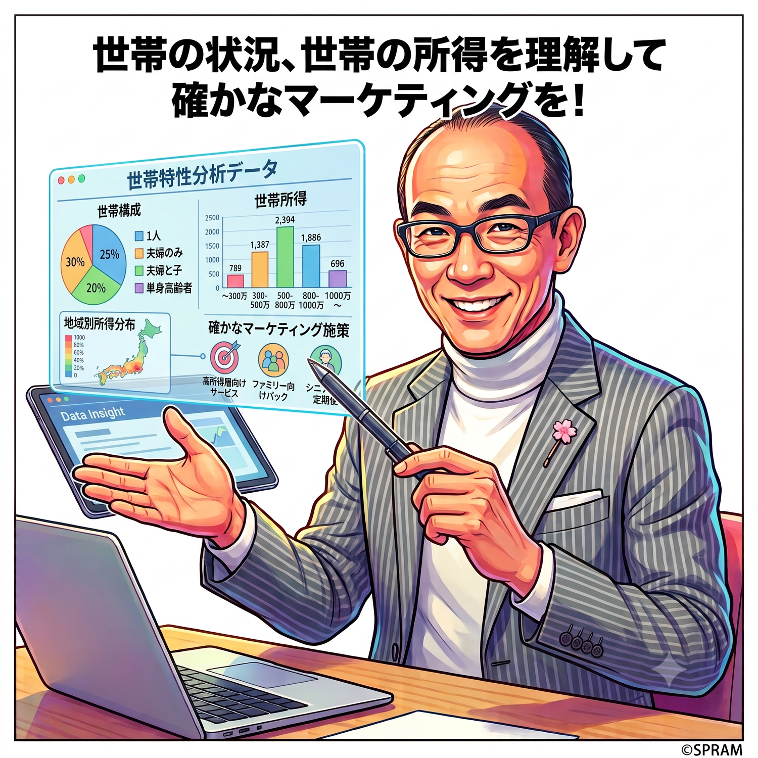 世帯の状況、世帯の所得を理解して確かなマーケティングを！