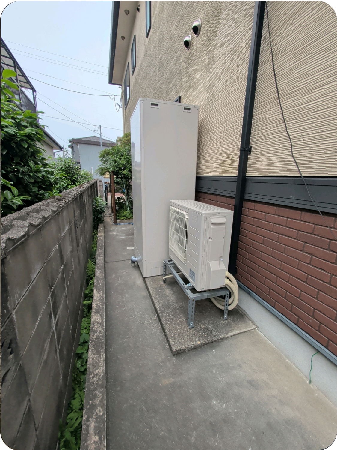 燕市｜エコキュート交換工事｜給湯省エネ2026補助金対応｜コロナ460Lから三菱電機550Lへ交換｜藤沢総業