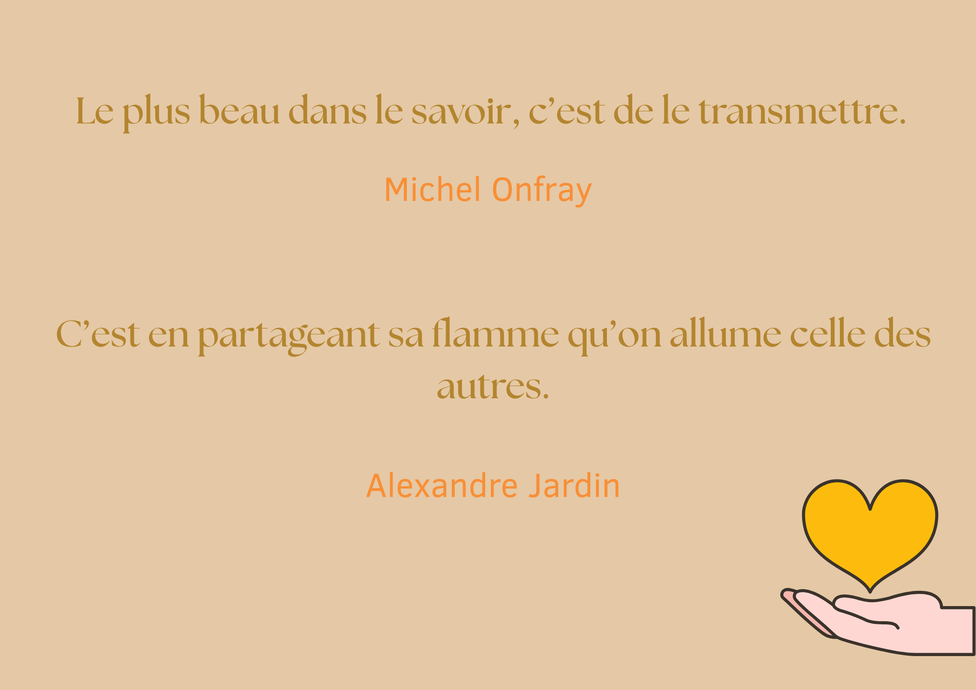 TRANSMETTRE C'EST AUSSI NOTRE MÉTIER