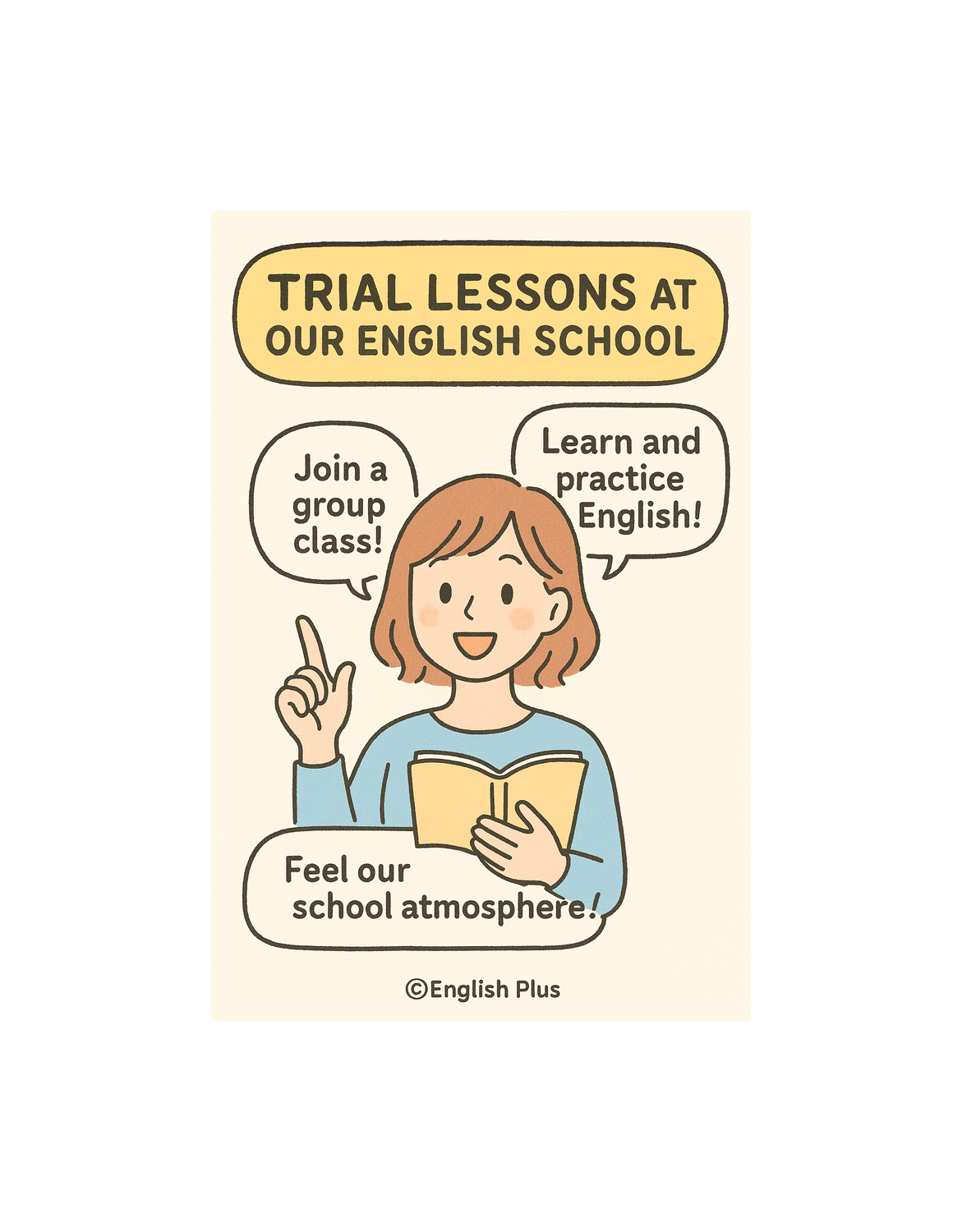 自分にあった英語学校が選べない…実際のレッスンを体験できる２０２５年８月のEnglish Plus体験レッスンのお知らせ（英語編）