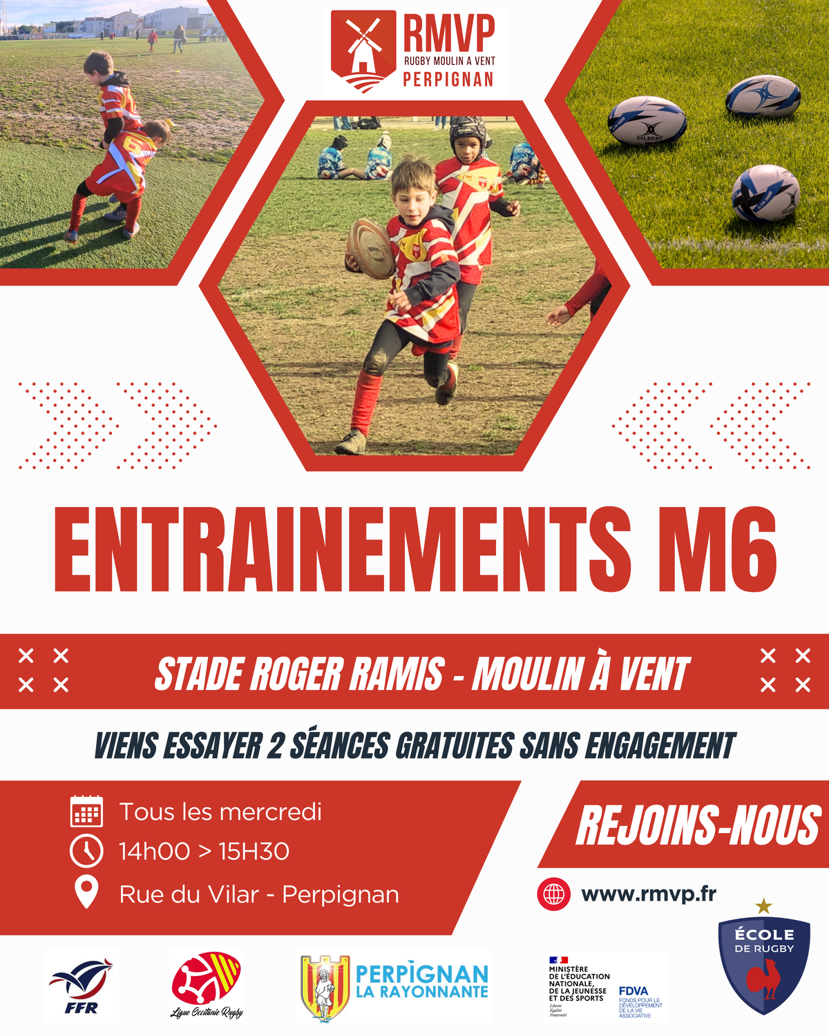 Entrainements M6 Saison 2025-26