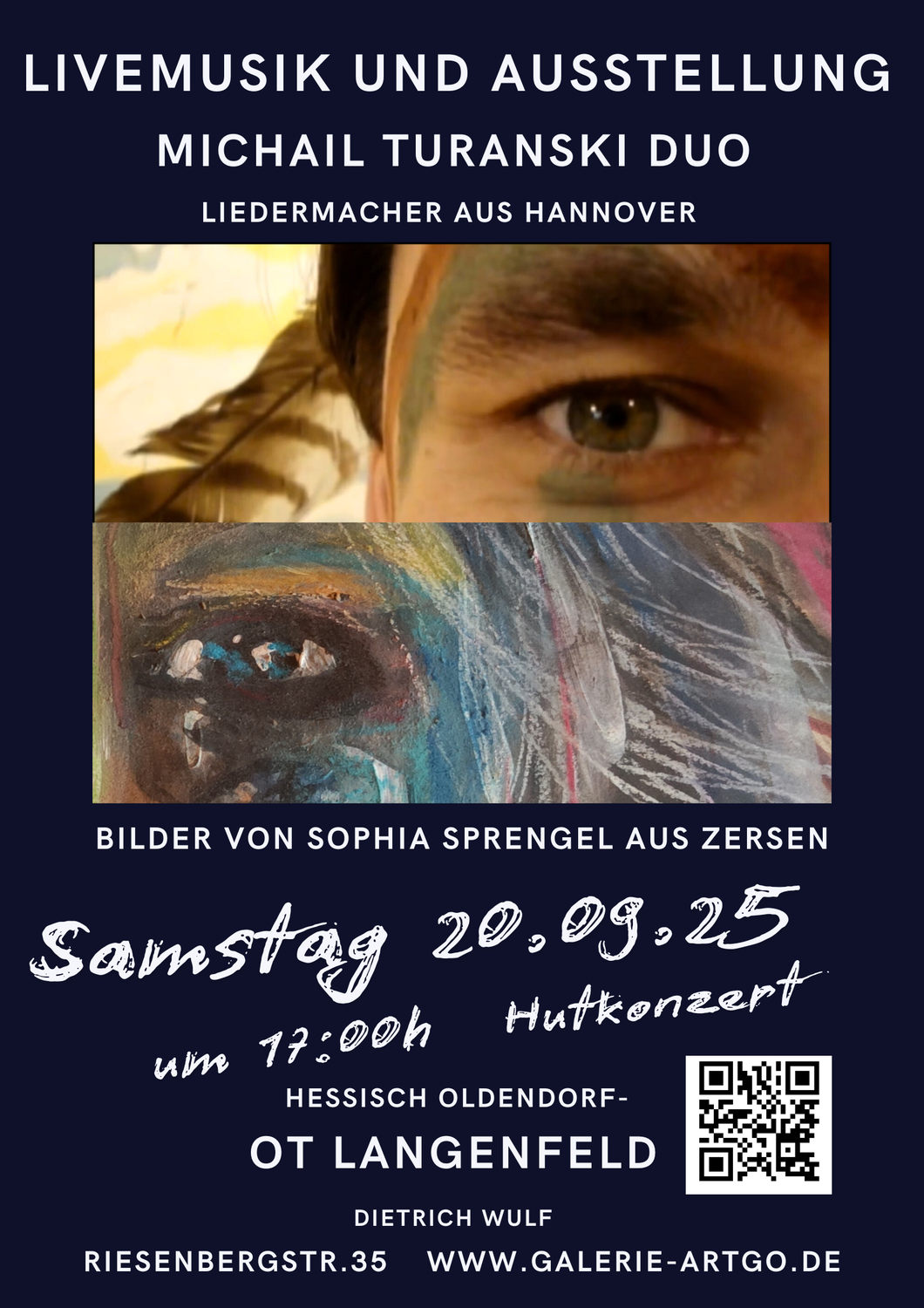 Hutkonzert & Ausstellung mit Michail Turanski und Sophia Sprengel
