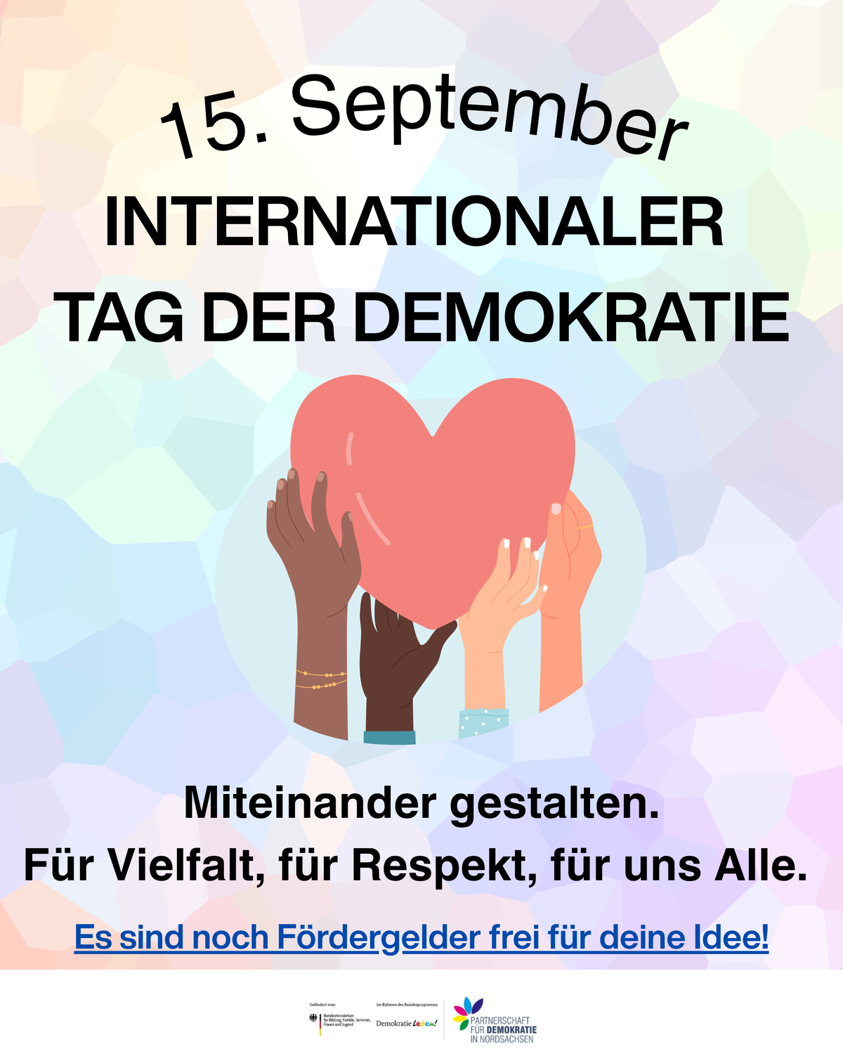 Tag der Demokratie: Gemeinsam. Vielfältig. Miteinander.