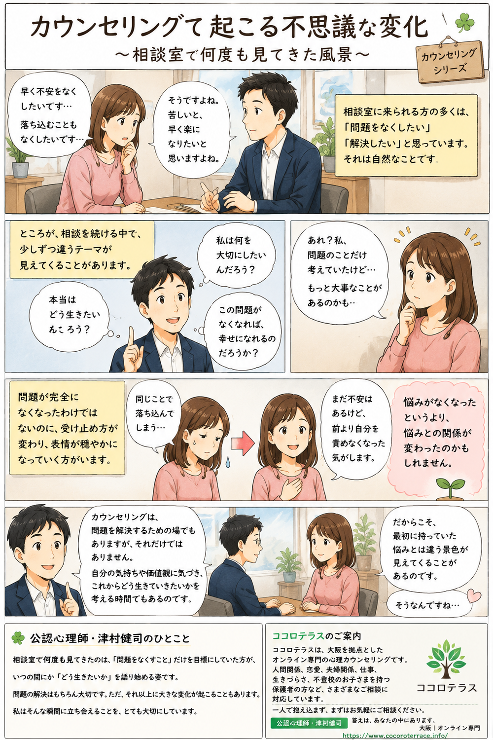 カウンセリングで起こる不思議な変化
