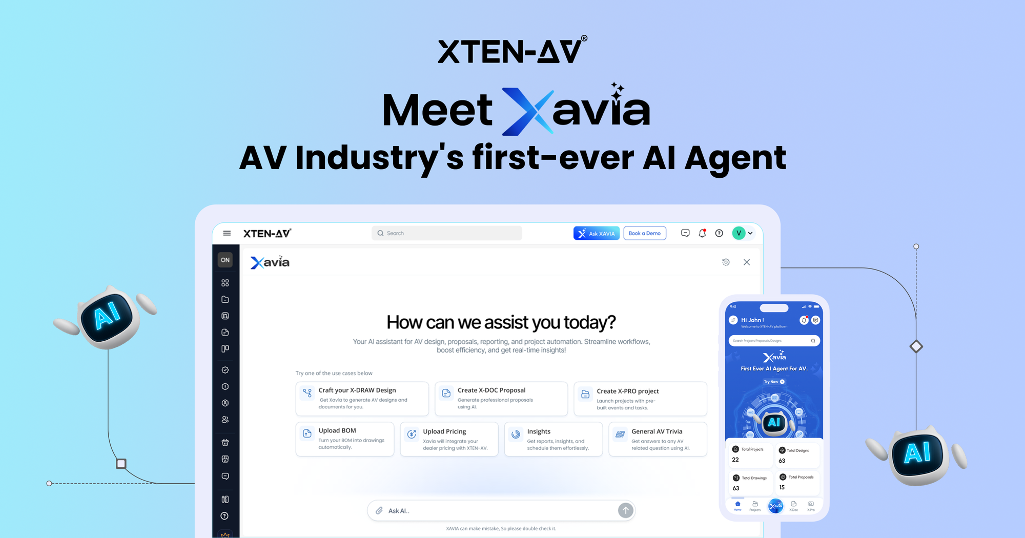 Real-Time AV Project Reports with XAVIA: Just Ask, and AI Delivers