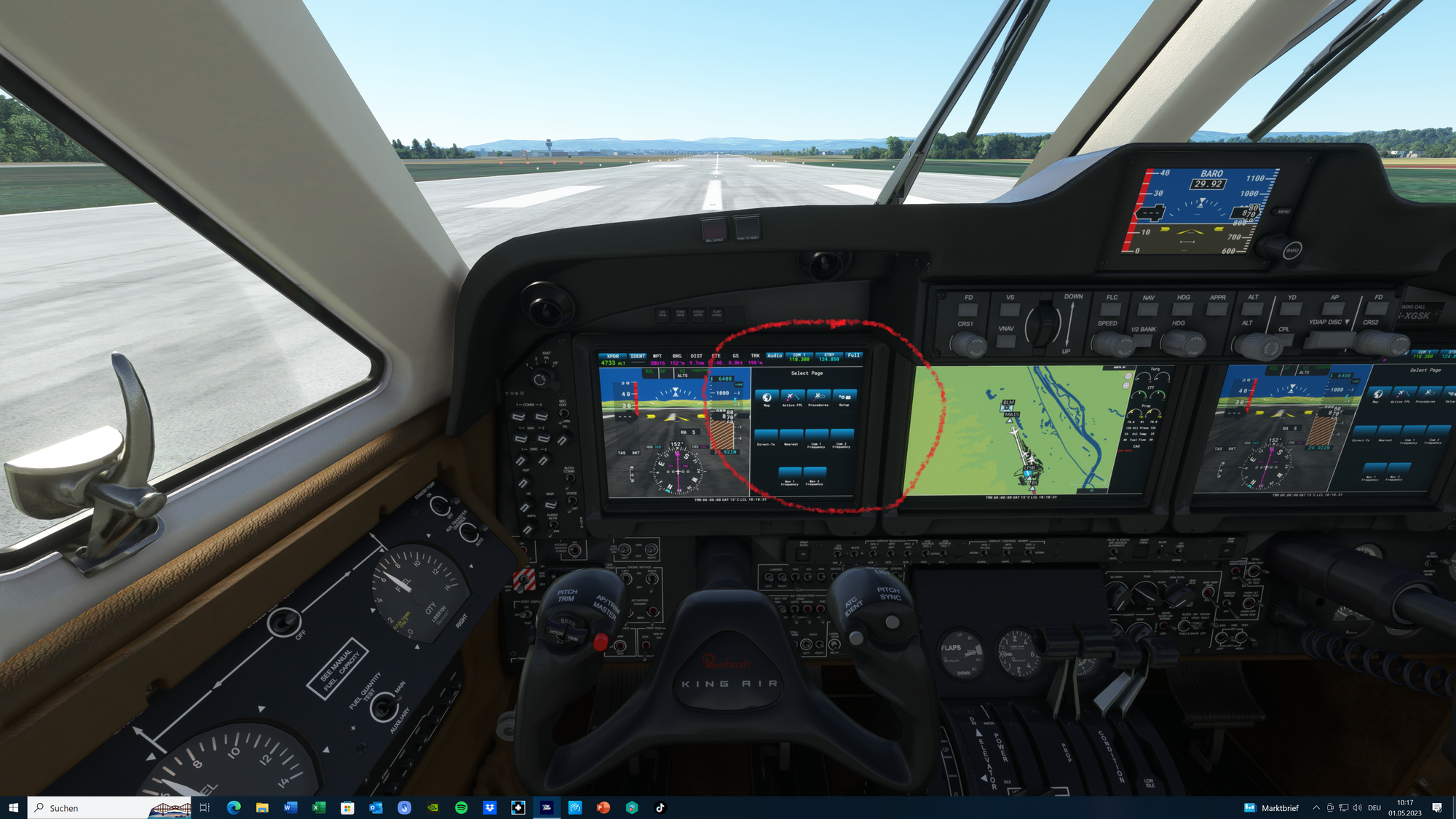 Beechcraft King Air 350i Flugcomputer EFIS