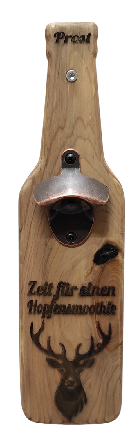 Wandflaschenöffner in Bierflaschenform