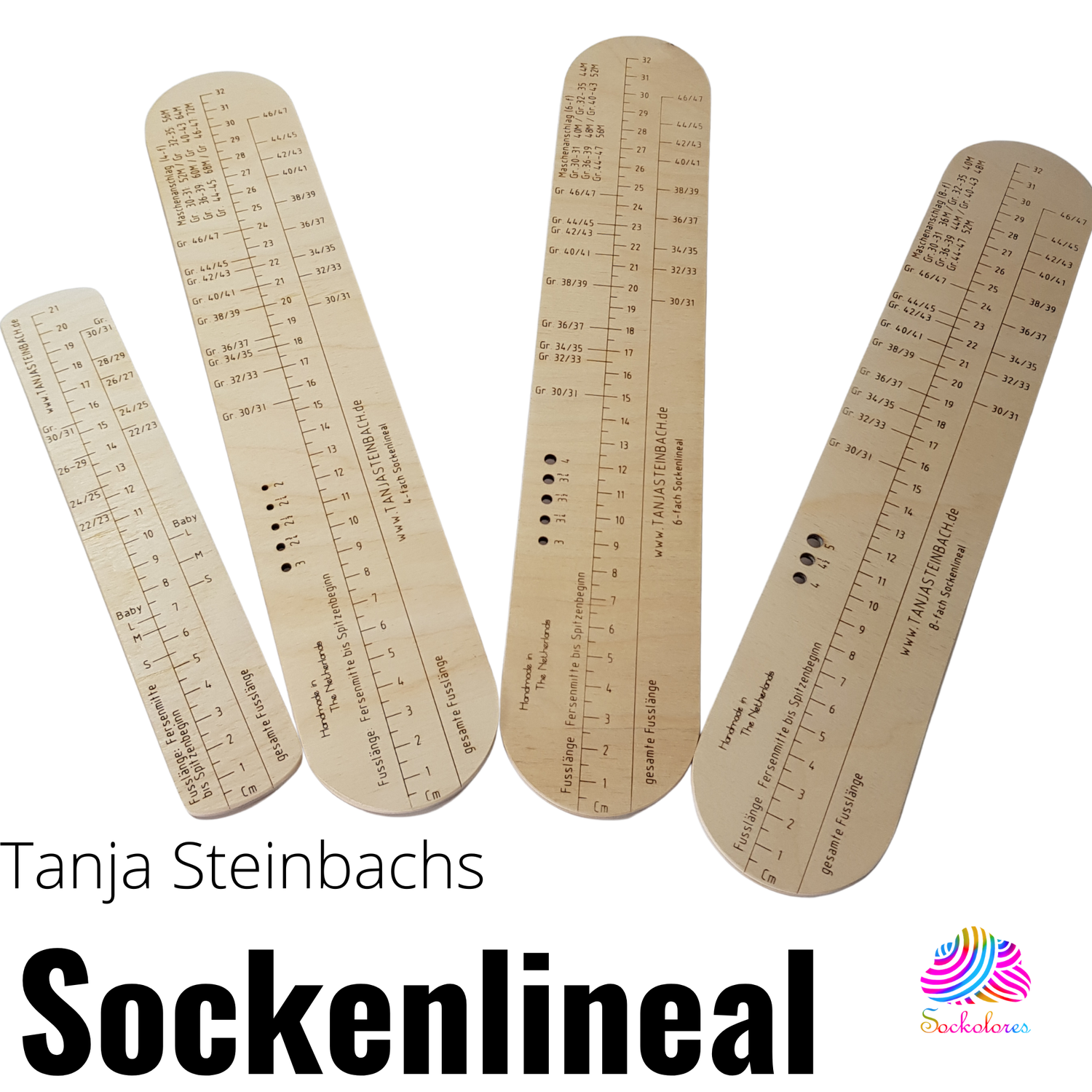 Tanja Steinbachs Sockenlineal Das Original Sockoloress Webseite