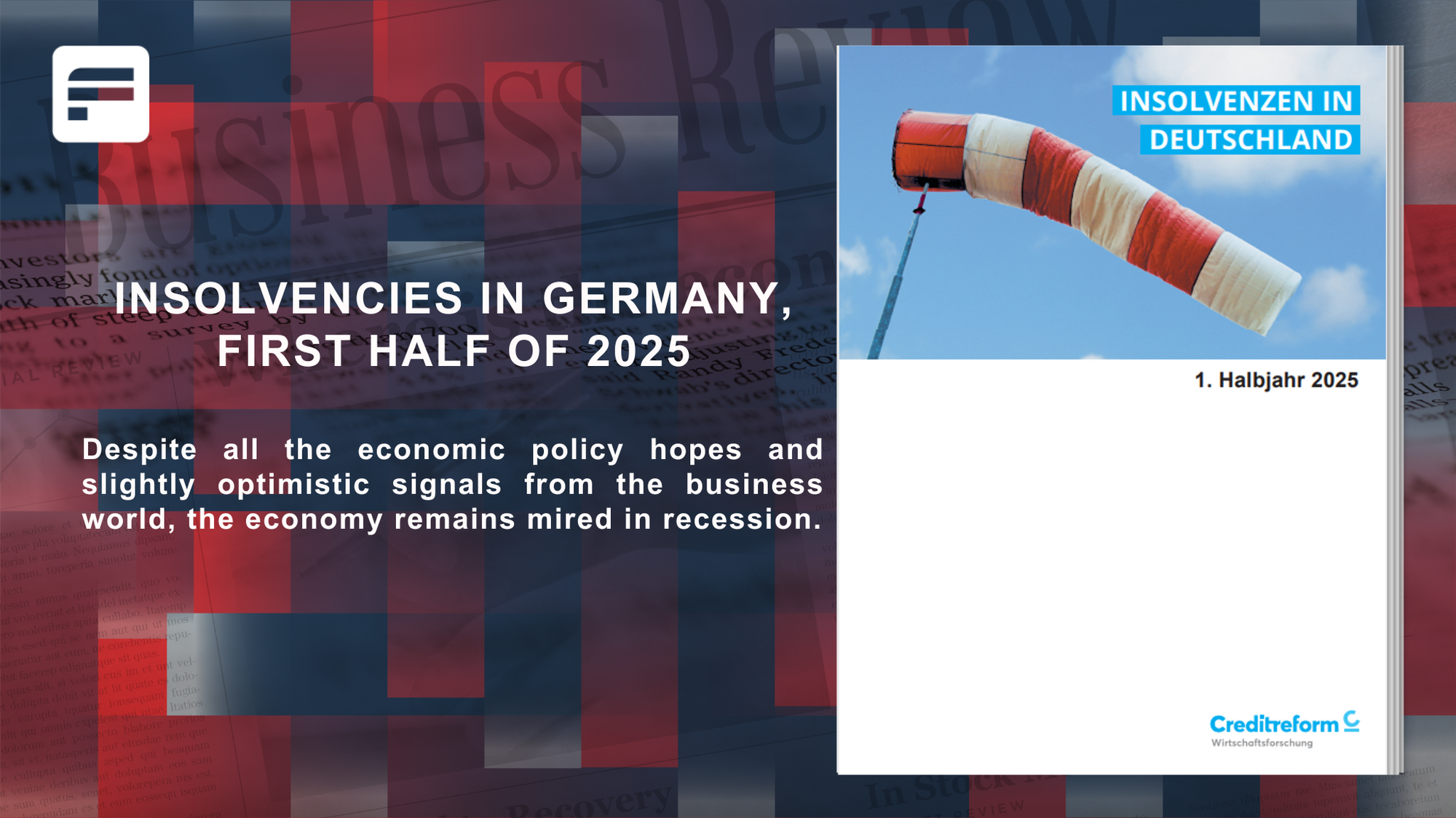 Insolvencies in Germany, first half of 2025