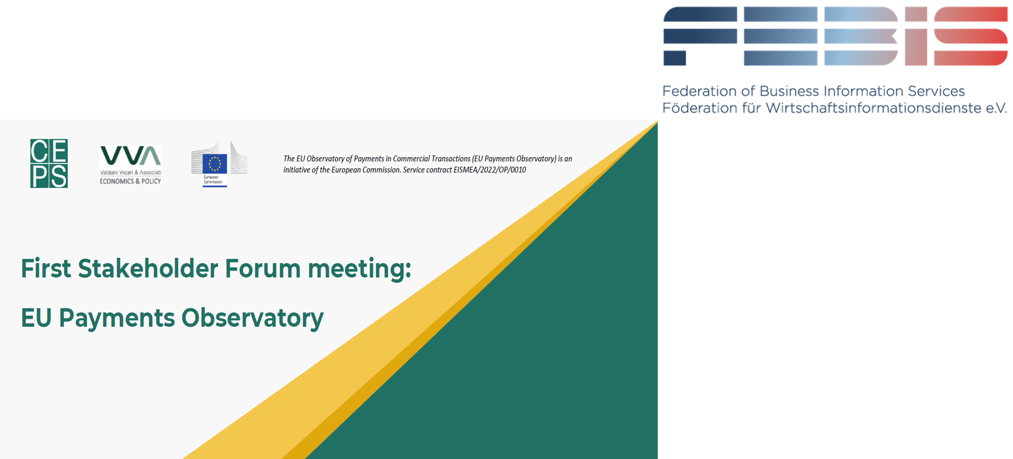 FEBIS participates in the first Stakeholder Forum meeting of the EU Payments Observatory