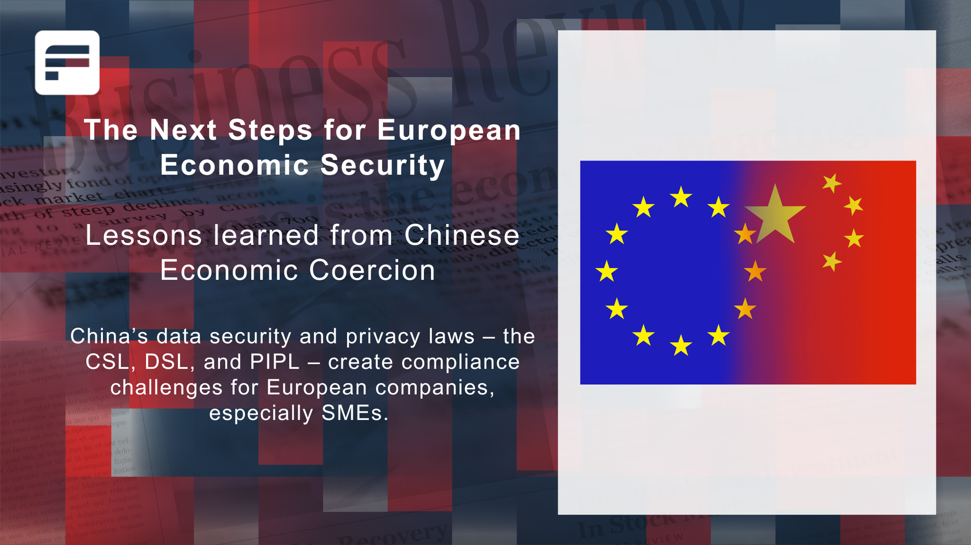 The Next Steps for European Economic Security