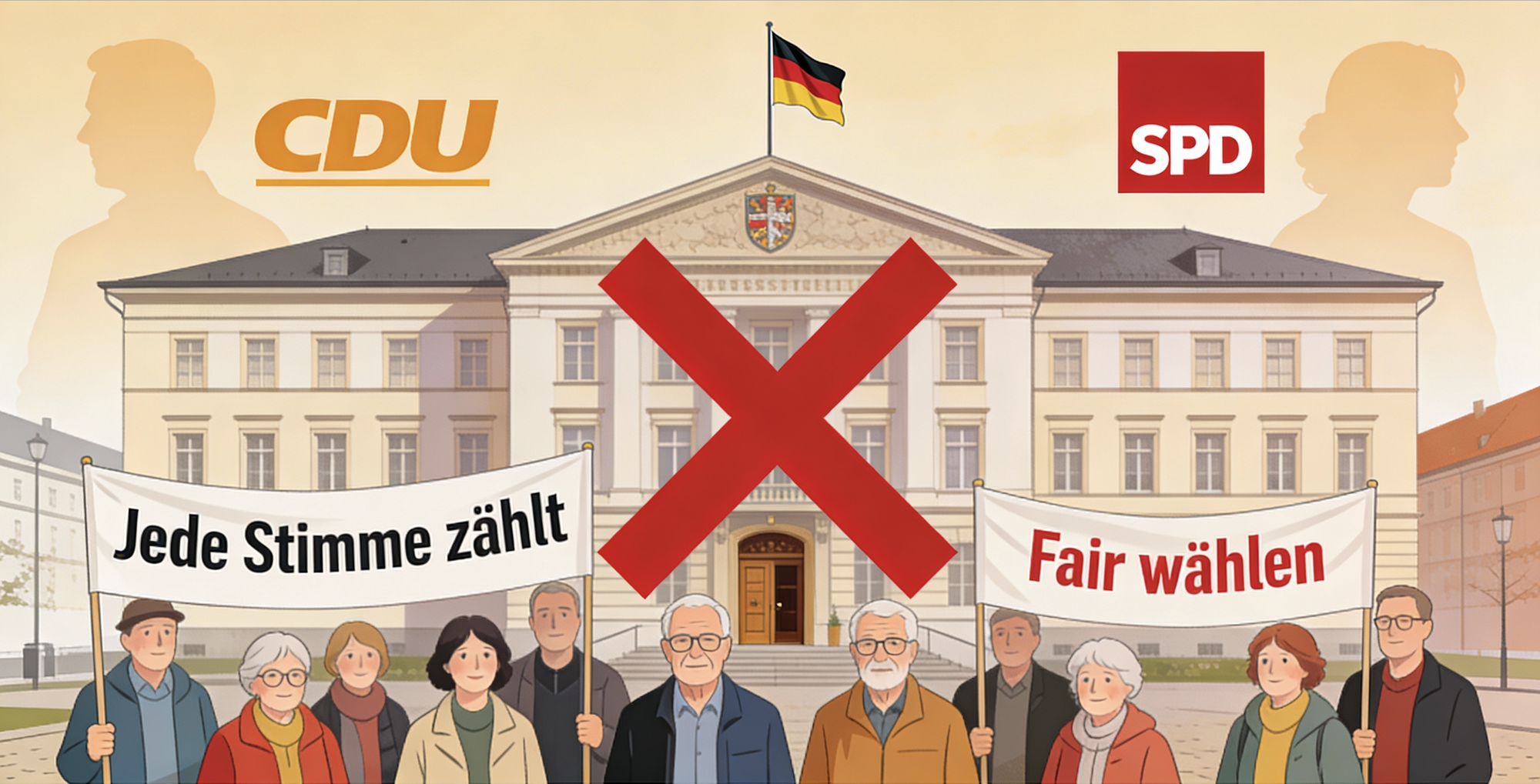Verfassungsgericht stoppt „Wahl‑Trick“ von Schwarz‑Rot: Ein Sieg für die Bürger im Landkreis!