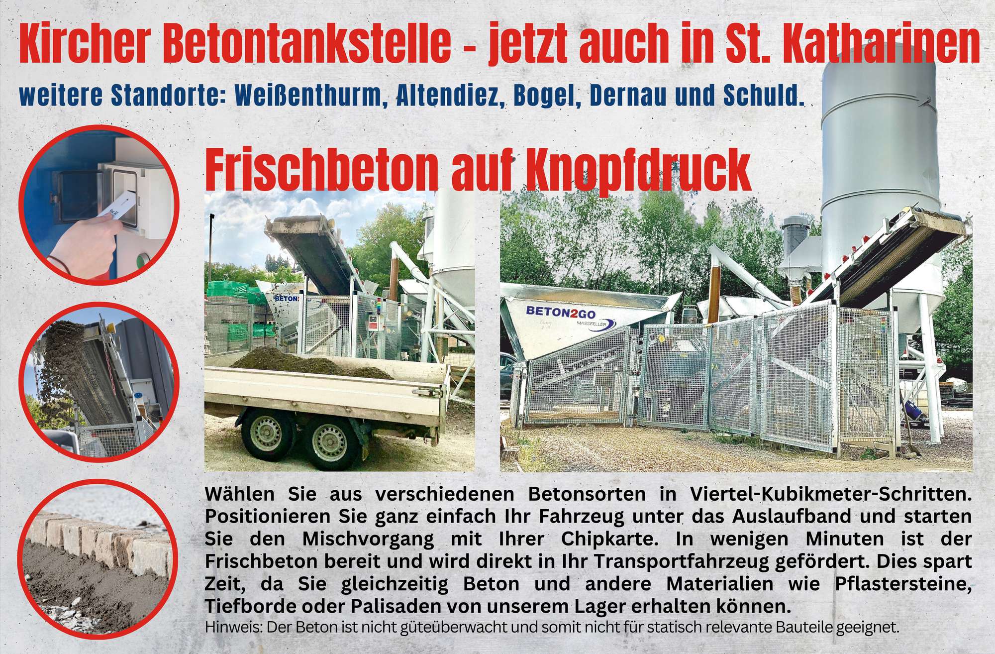 NEU: Betontankstelle in St. Katharinen
