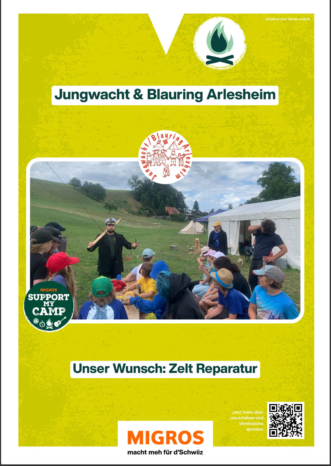 Support my camp! Zeltreperaturen