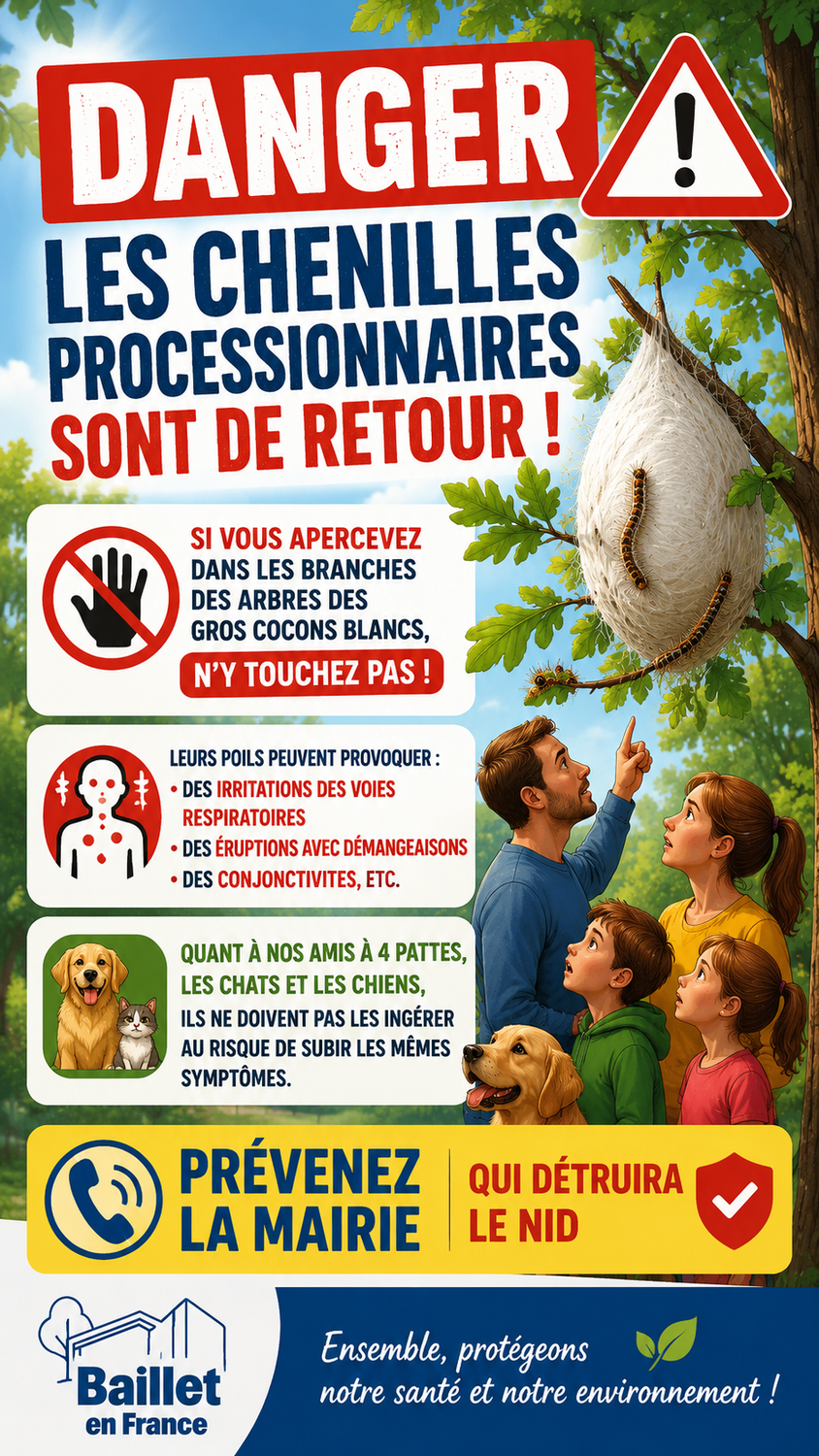 Vigilance : les chenilles processionnaires sont de retour !