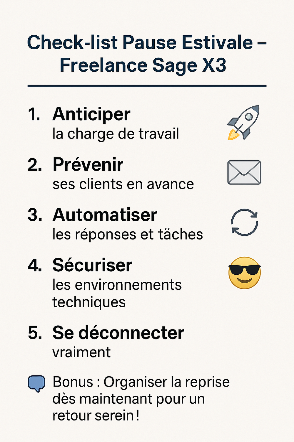 Prendre une pause estivale quand on est freelance ... Mission possible !