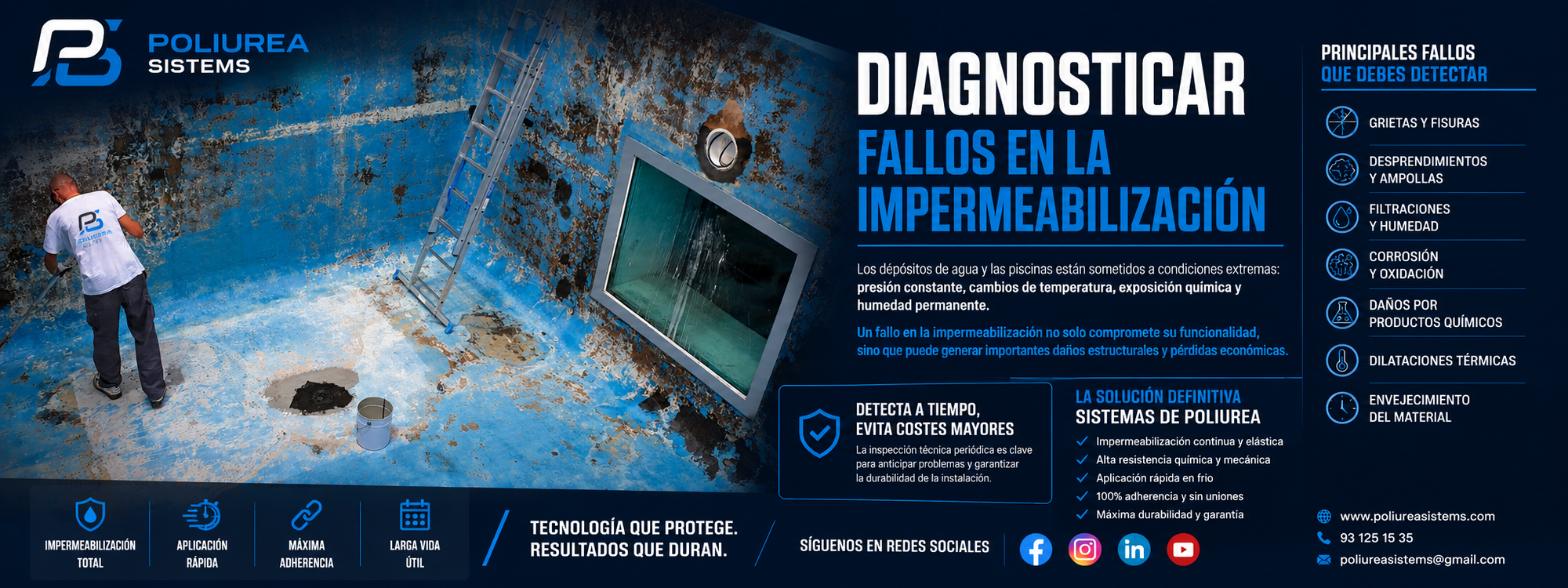 Cómo Diagnosticar Fallos en la Impermeabilización de   Depósitos y Piscinas