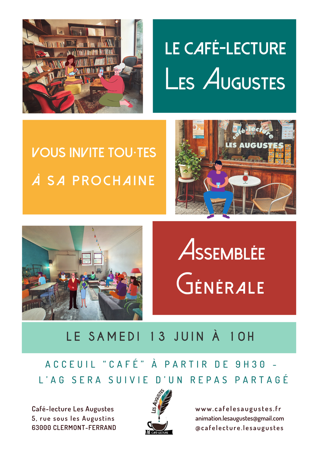 /!\ Assemblée Générale annuelle des Augustes /!\ le 13 juin